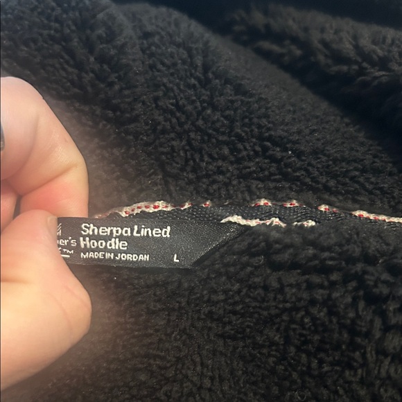Member's Mark Sherpa Lined Hoodie - Black, men’s size L - Picture 4 of 6